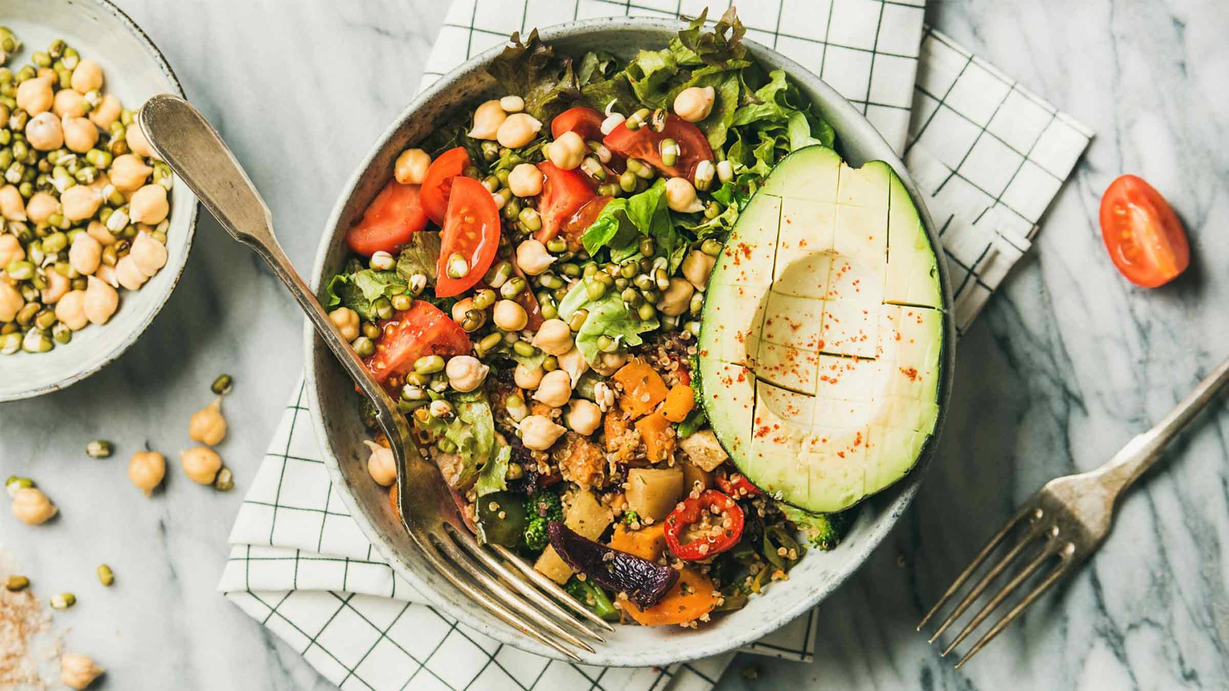 Vegan Grain Bowl with Cilantro Dressing Recipe Vegan Grain Bowl with Cilantro Dressing Recipe