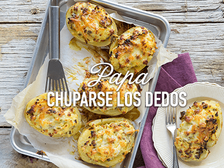 Papas rellenas con un toque de Savora Original Papas rellenas con un toque de Savora Original