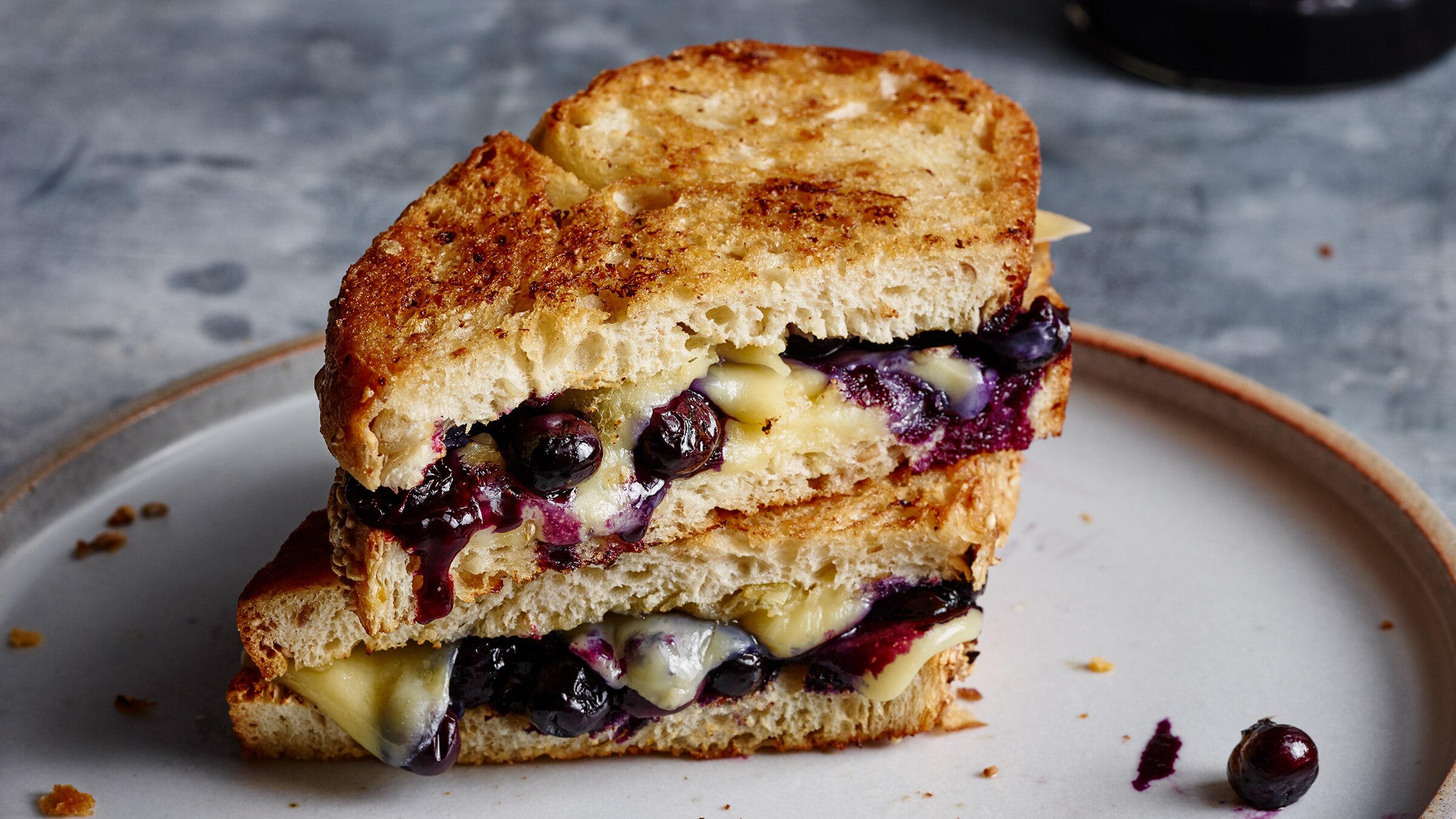 Grilled Cheese with Blueberries Strangewiches Hellmann's US