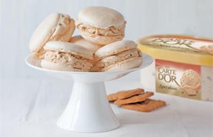 Macarons glacés saveur spéculoos Macarons glacés saveur spéculoos