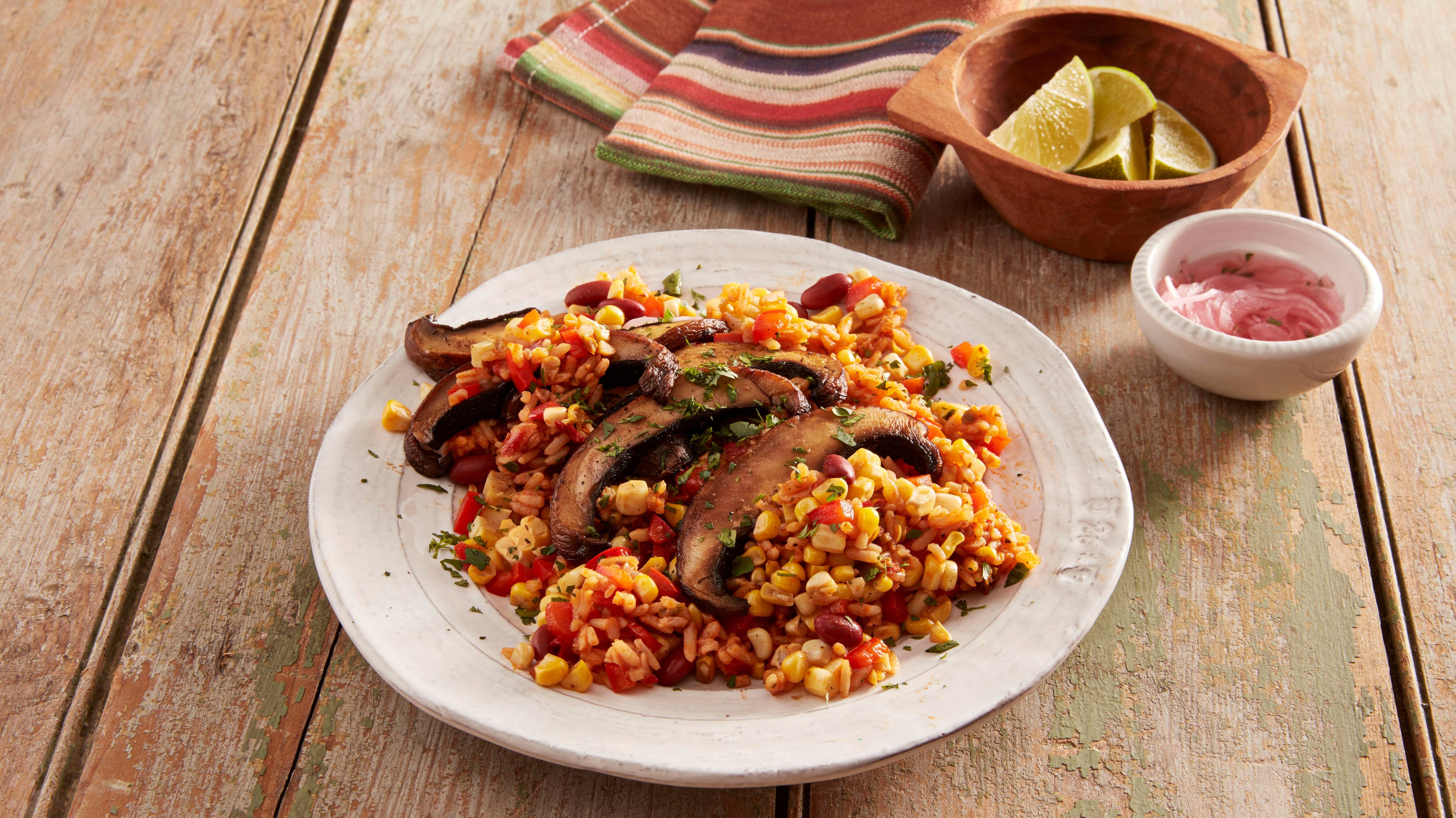 Arroz con Portobello estilo mexicano Arroz con Portobello estilo mexicano