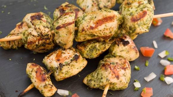 Cilantro and Lime Grilled Chicken Skewers Cilantro and Lime Grilled Chicken Skewers
