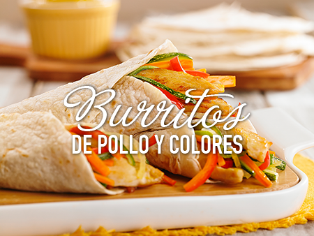 Burritos de Pollo y Colores al estilo Savora Burritos de Pollo y Colores al estilo Savora