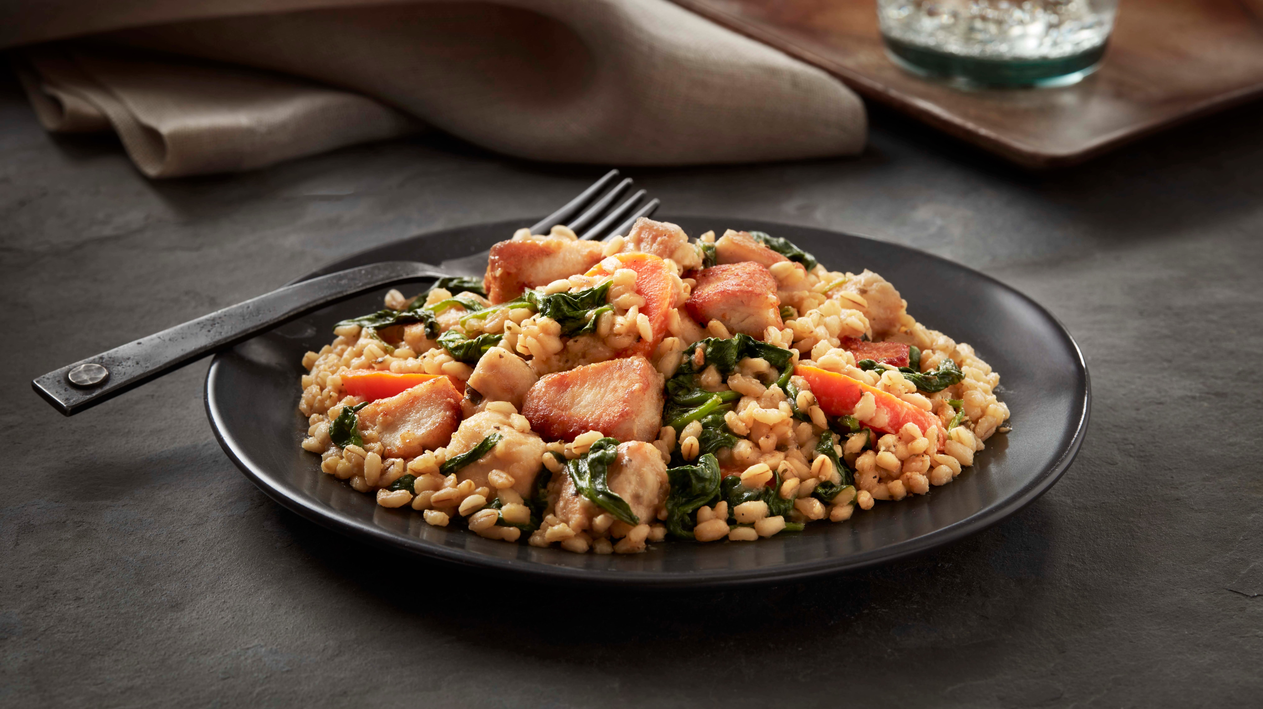 Pollo al limón con cebada Pollo al limón con cebada
