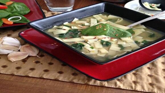 Hearty Noodle & Spinach Soup Hearty Noodle & Spinach Soup