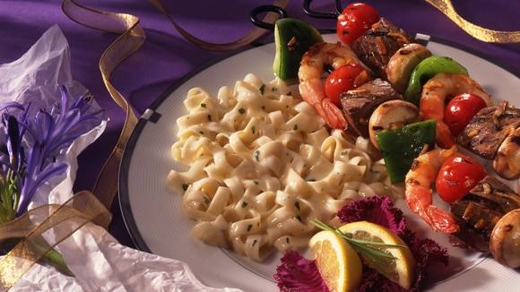 Sweet & Sour Shrimp & Steak Kabobs Sweet & Sour Shrimp & Steak Kabobs