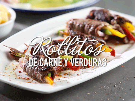 Rollitos de carne y verdura Rollitos de carne y verdura