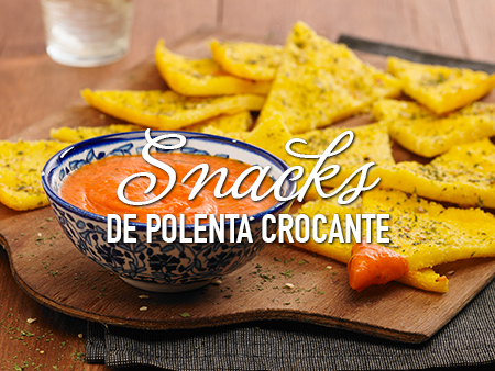 Snacks de polenta crocante Snacks de polenta crocante