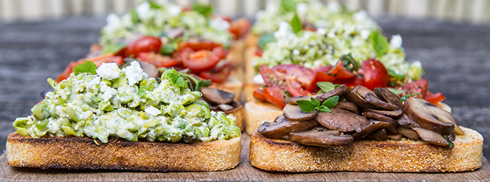 Mob Kitchen's Bruschetta 3 ways