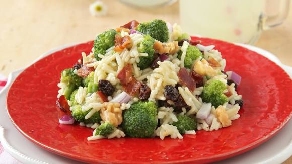 Chilled Summer Broccoli Rice Salad Chilled Summer Broccoli Rice Salad