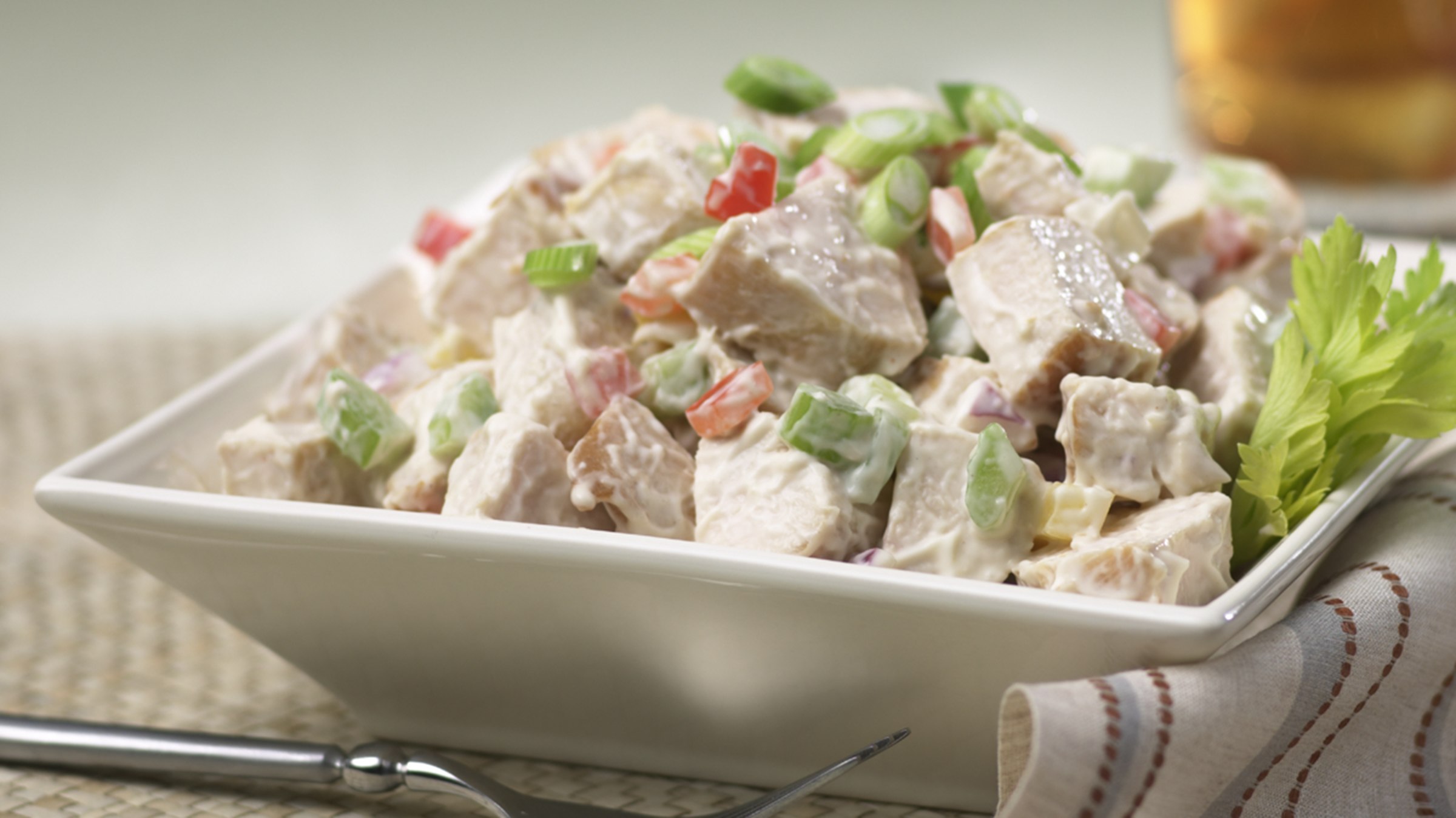 Ensalada de pollo en trozos Ensalada de pollo en trozos