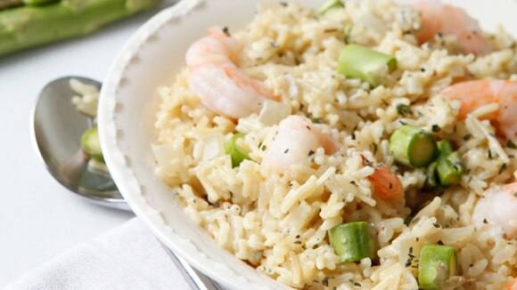 Creamy Shrimp Asparagus 'Risotto' Creamy Shrimp Asparagus 'Risotto'