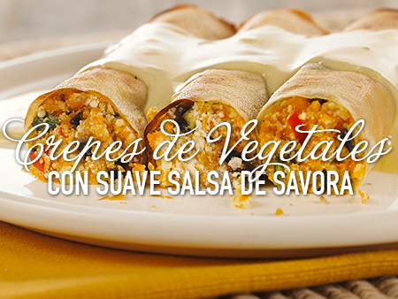 Crepes de vegetales al estilo Savora Crepes de vegetales al estilo Savora
