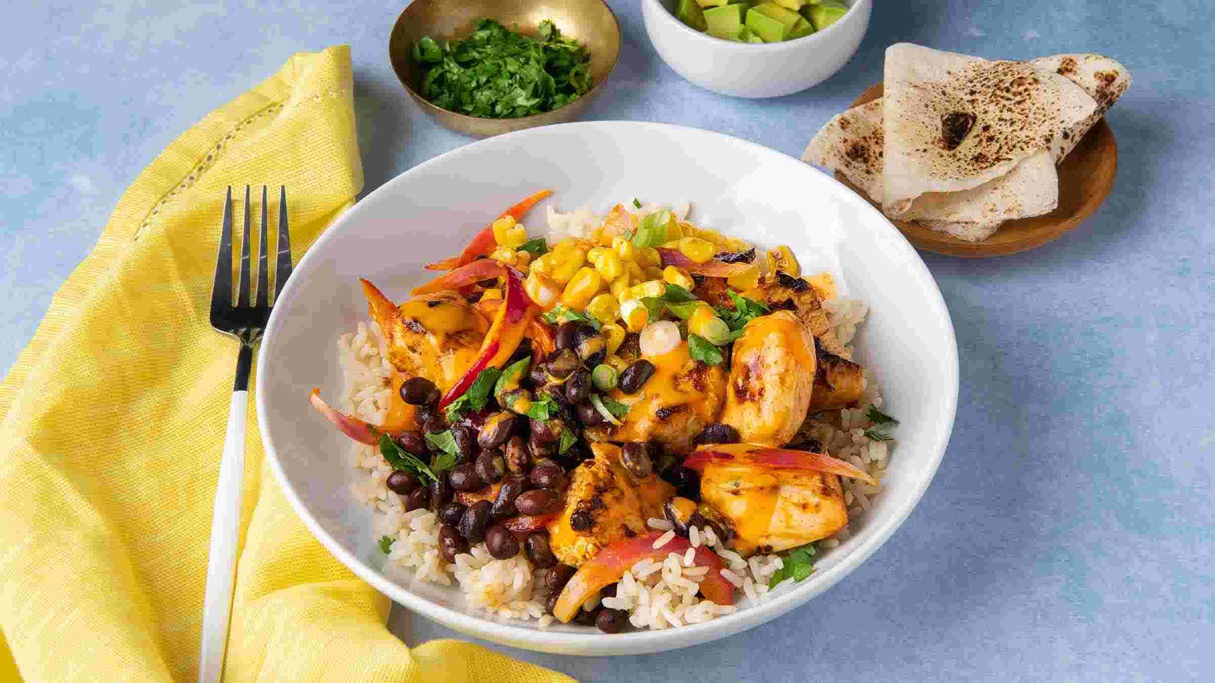 Spicy Chicken Burrito Bowl Recipe Hellmann's CA
