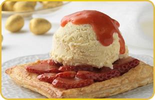 Feuilleté à la fraise Feuilleté à la fraise