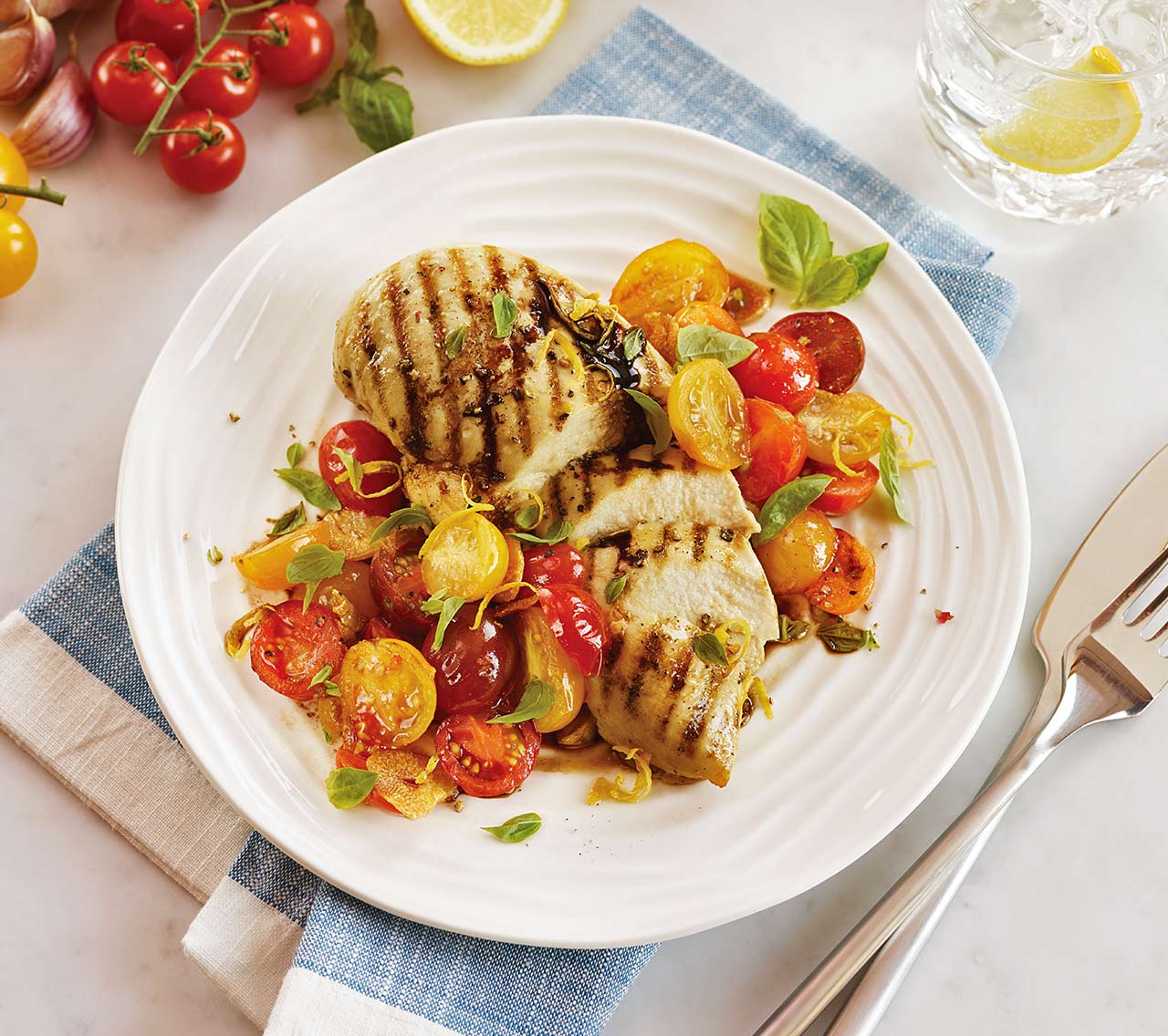 Balsamic Chicken with Cherry Tomatoes