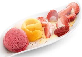 Coupe mangue framboise Coupe mangue framboise