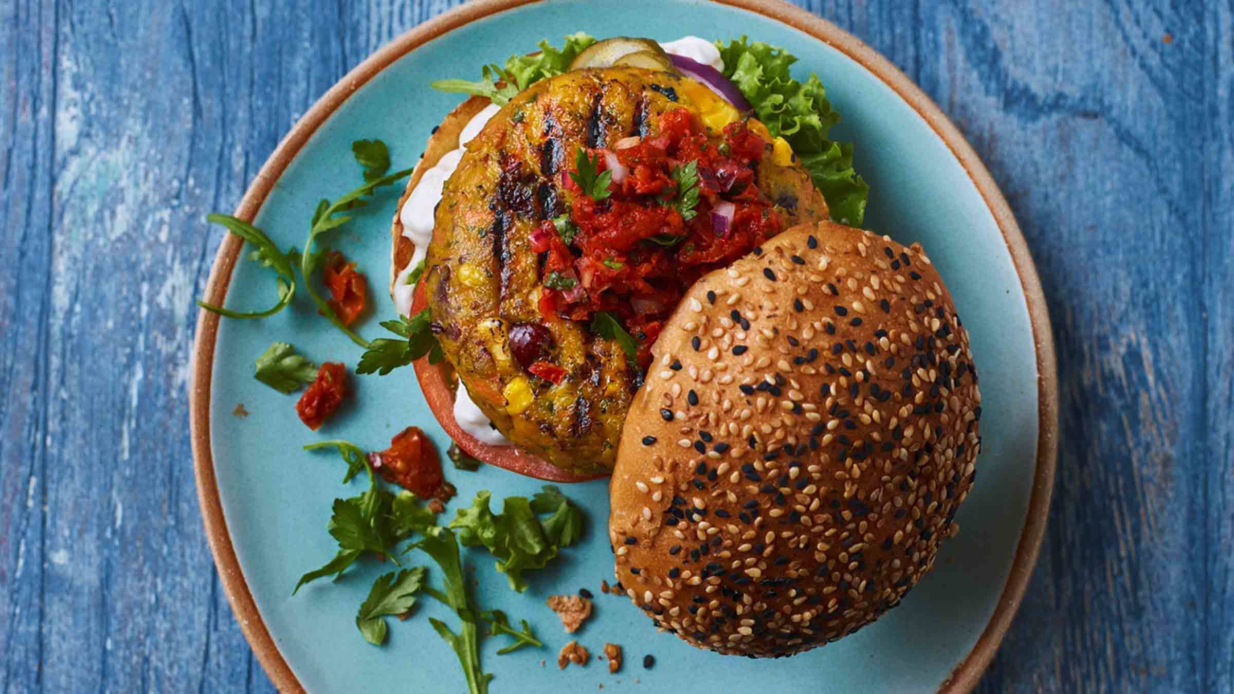 Vegan Burgers with SunDried Tomatoes Meals That Matter