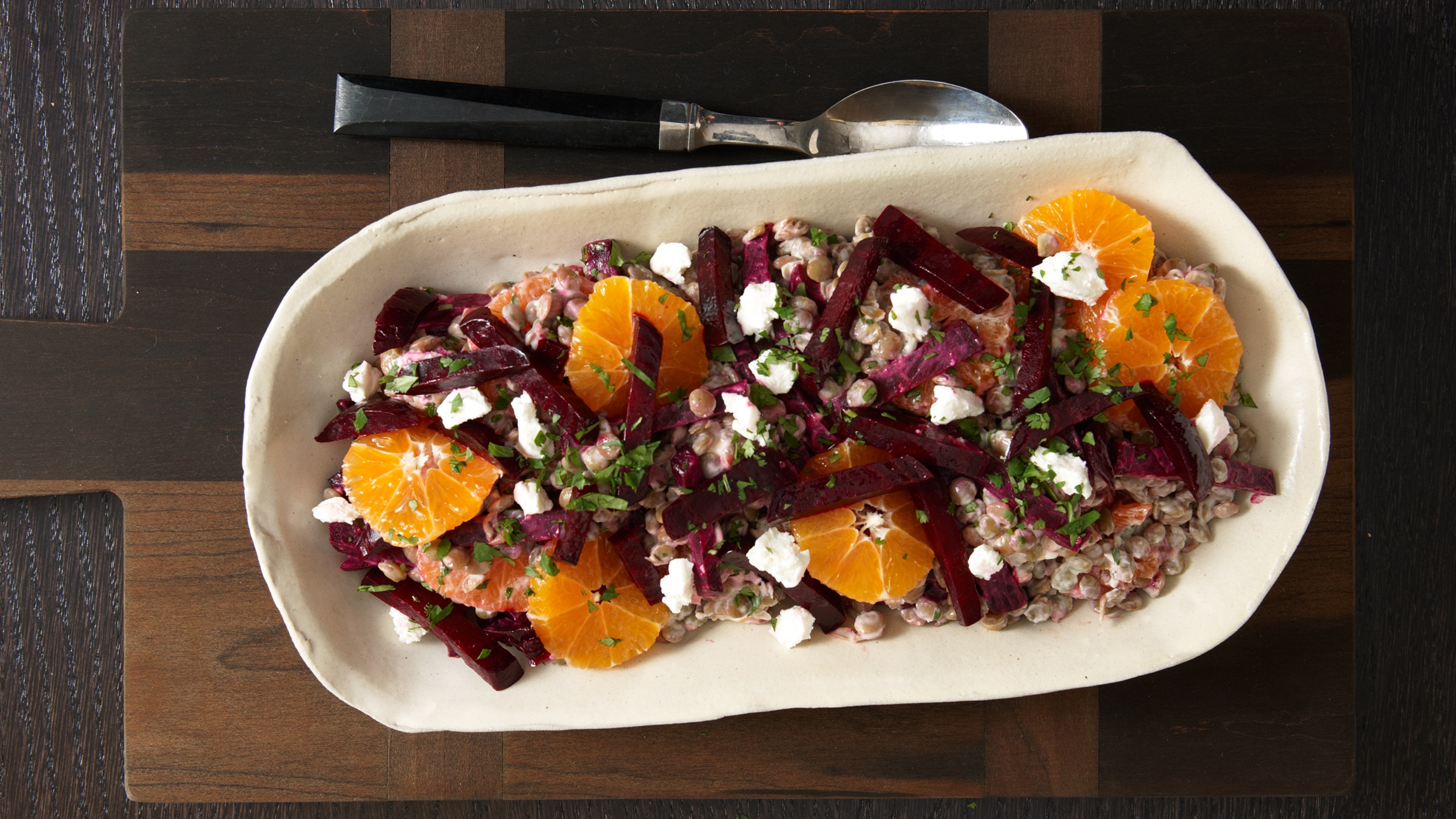 Lentil Citrus Salad with Goat Cheese Lentil Citrus Salad with Goat Cheese