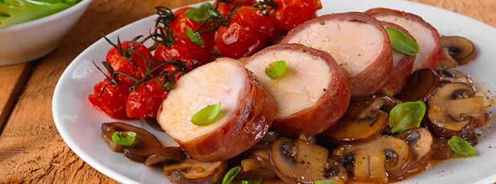 Pan Fried Chicken with Parma Ham