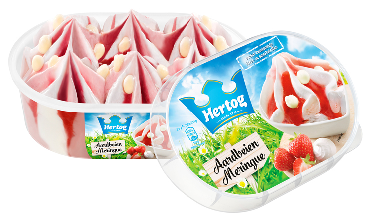 Hoe 'Aardbeien milkshake met meringue' bereiden.