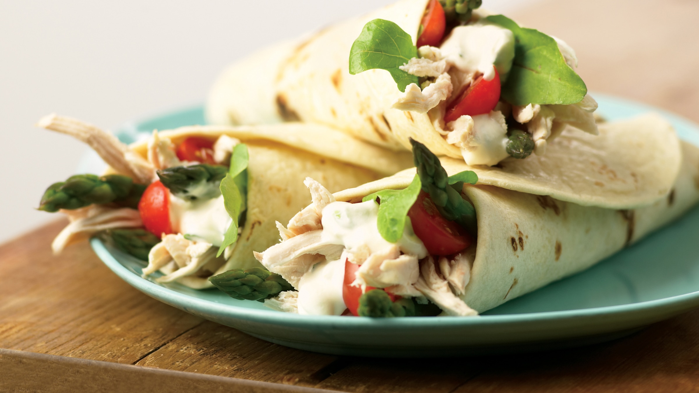 Chicken & Asparagus Wraps