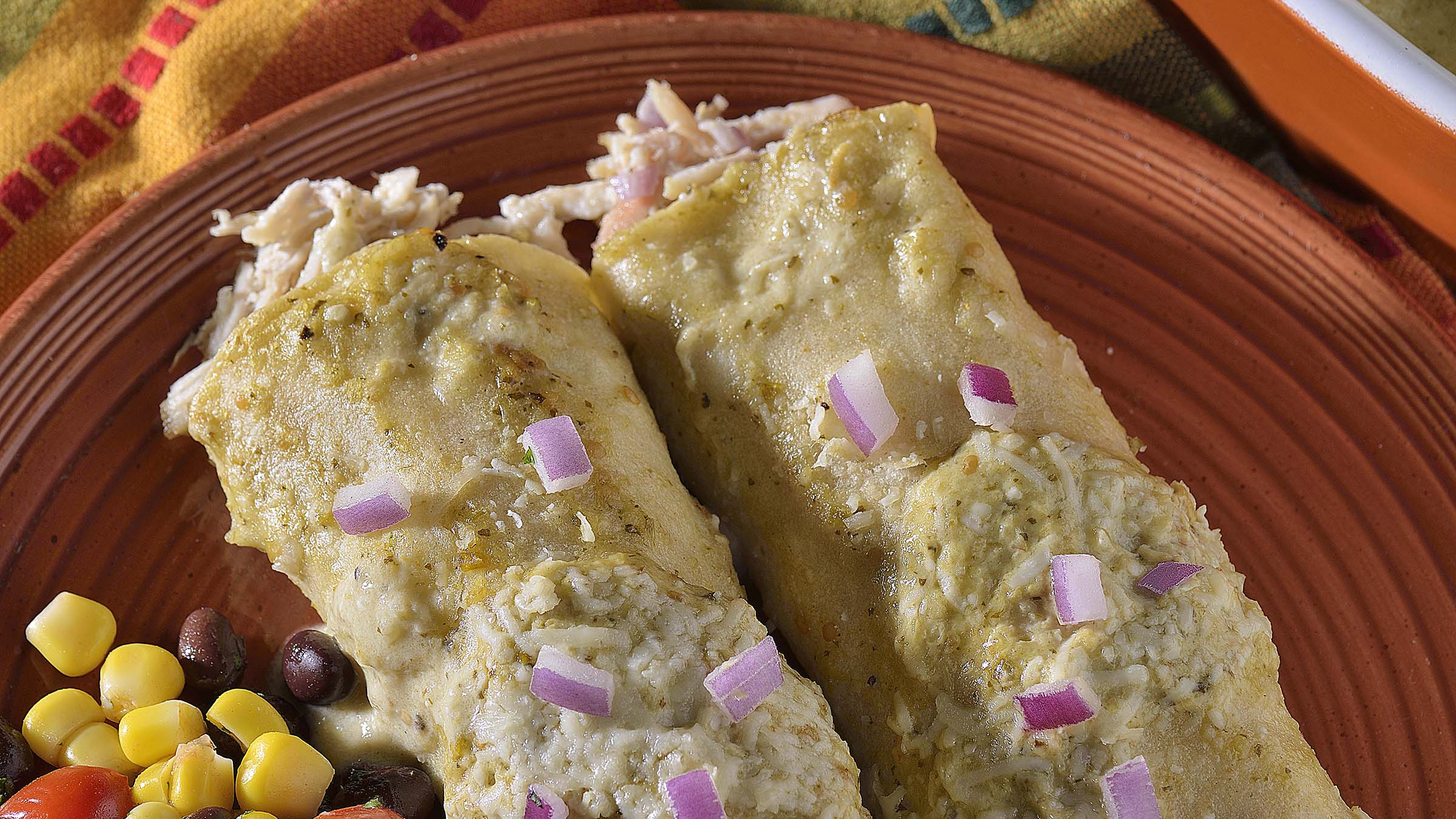 Creamy Enchiladas Verdes