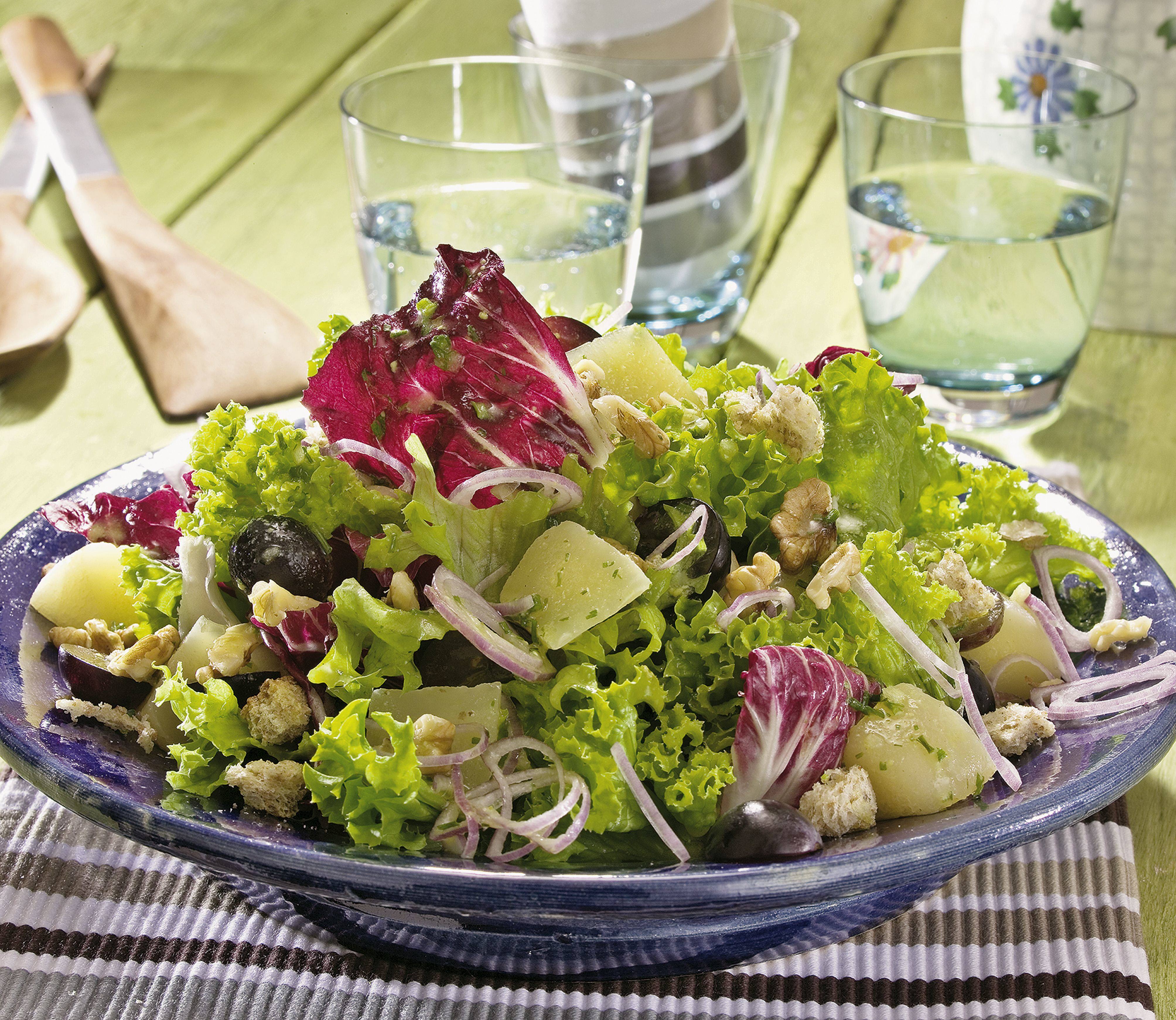 Kase Birnen Salat Mit Trauben Knorr Osterreich 