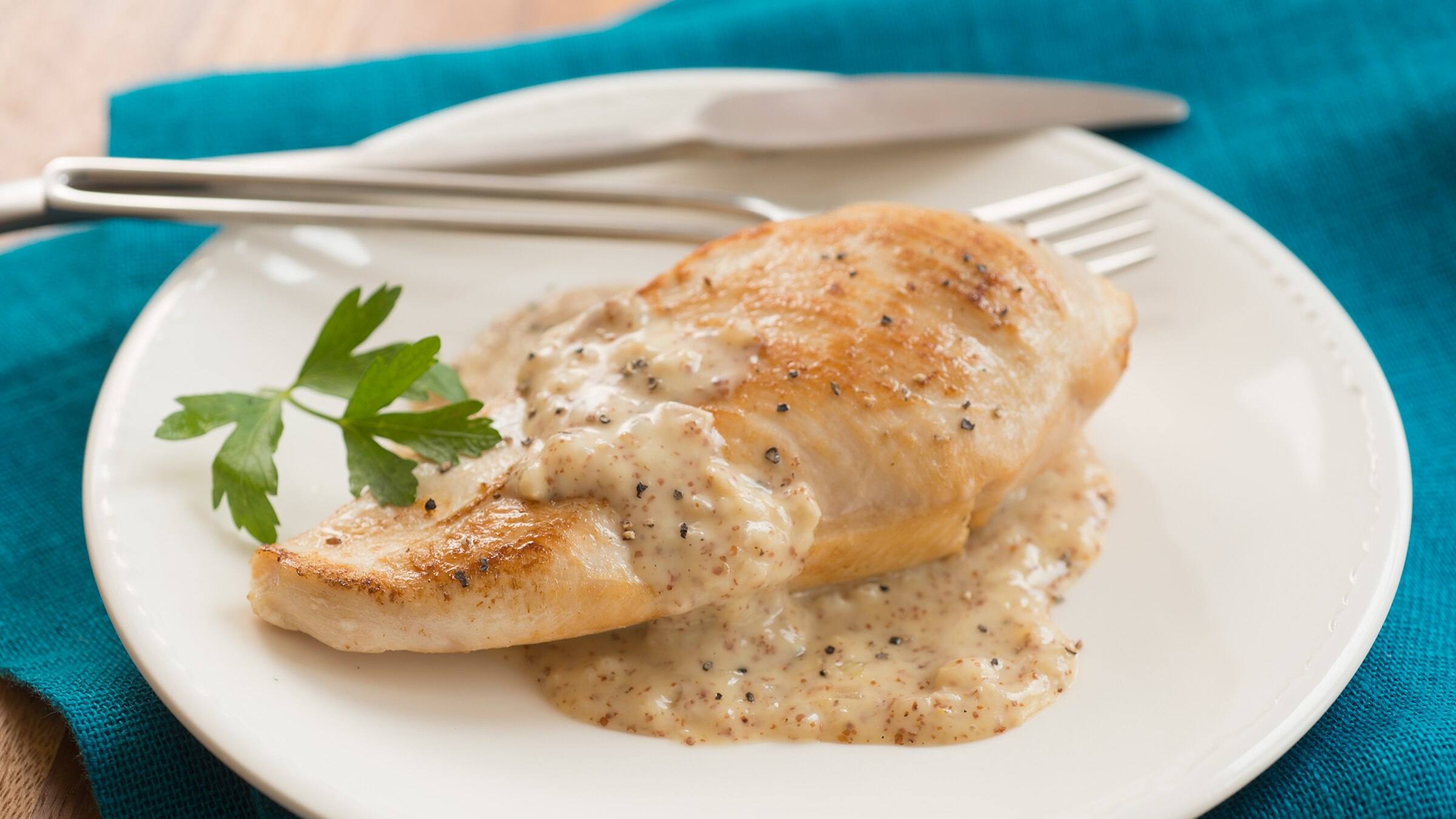 Creamy Honey Mustard Skillet Chicken Recipe Creamy Honey Mustard Skillet Chicken Recipe