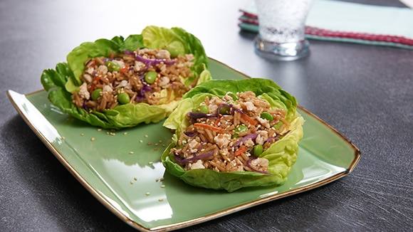 Teriyaki Chicken & Rice Lettuce Wraps Teriyaki Chicken & Rice Lettuce Wraps