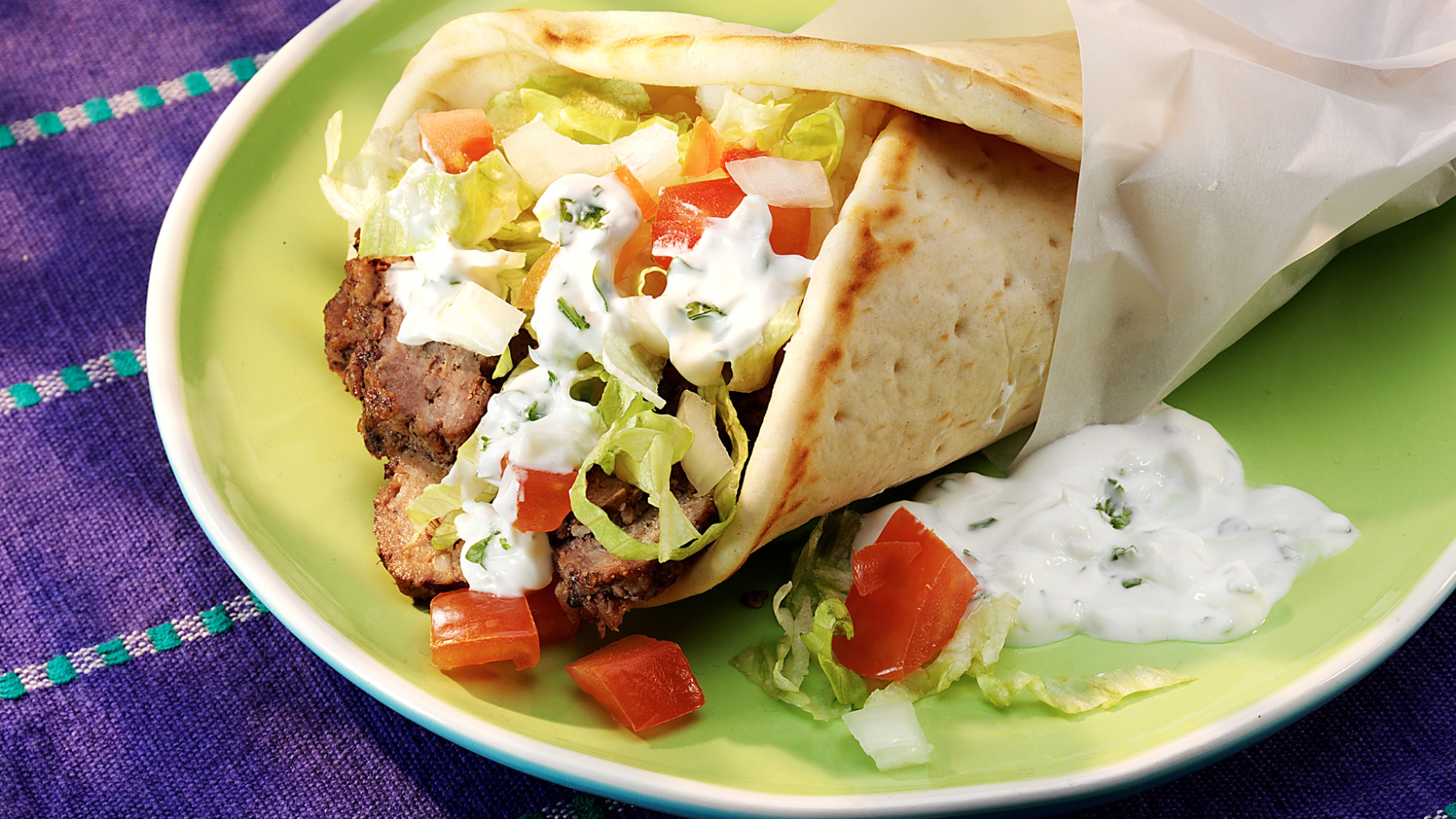 Beef Gyros with Tzatziki Sauce