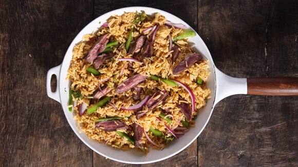 Philly Cheesesteak Rice Philly Cheesesteak Rice