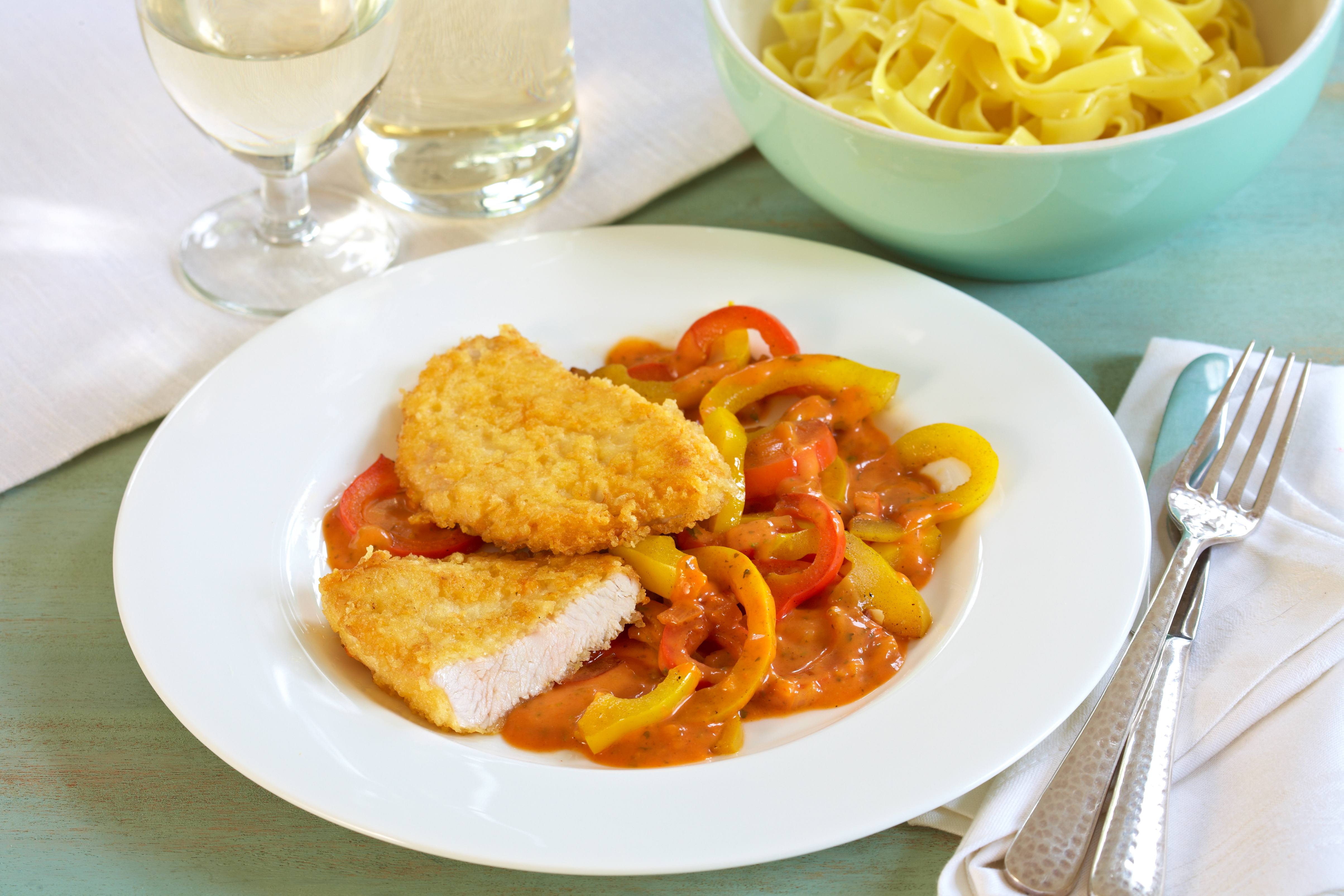 Piccata Milanese von der Pute
