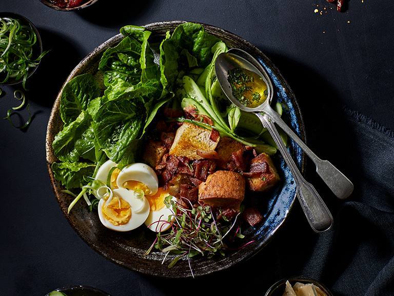 Bacon Caesar Salad With A Bokkom Caesar Dressing Robertsons