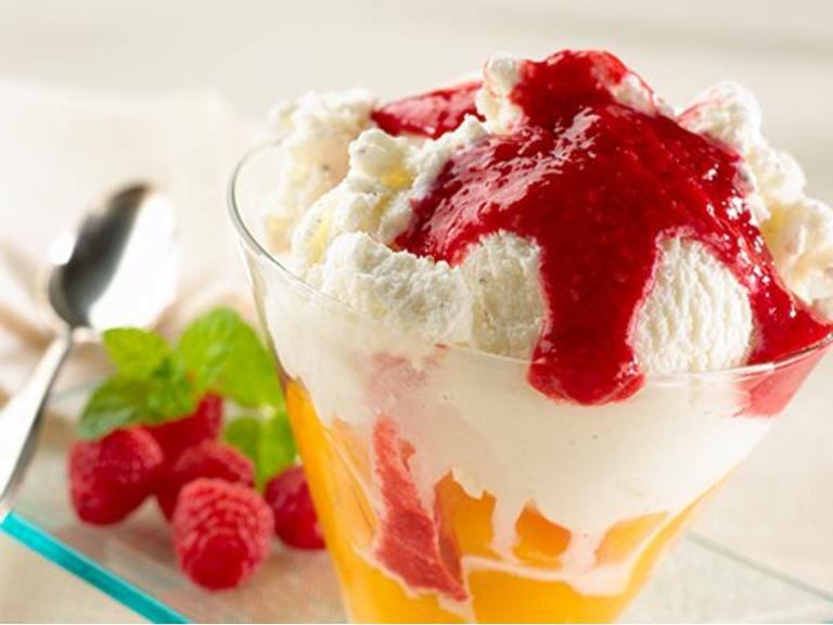 Easy Peach Melba Recipe