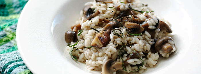 Mushroom risotto